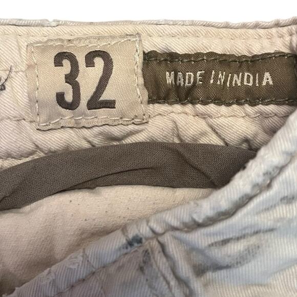 Vintage Abercrombie Fitch Distressed Cargo Shorts Mens 32 Khaki Utility Baggy 9” - Picture 5 of 10